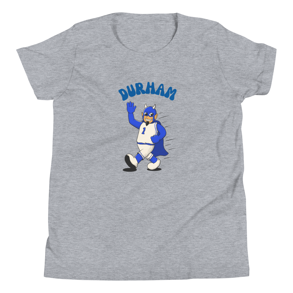 Durham Duke Blue Devils vintage youth t-shirt - heather front