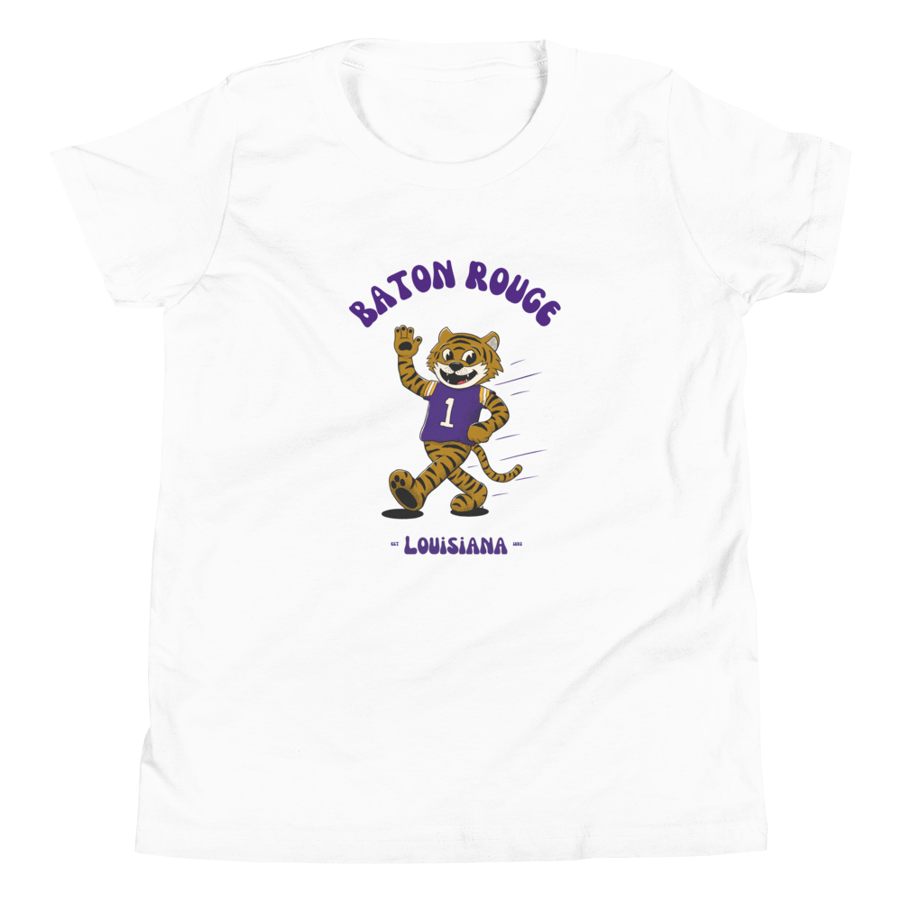 Baton Rouge LSU Tigers vintage youth t-shirt - white front