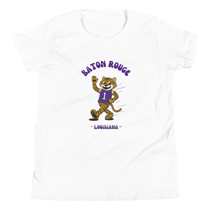 Baton Rouge LSU Tigers vintage youth t-shirt - white front