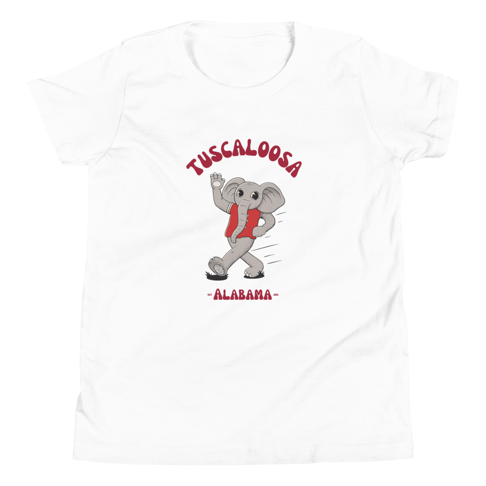 Tuscaloosa Alabama Crimson Tide vintage youth t-shirt - white front