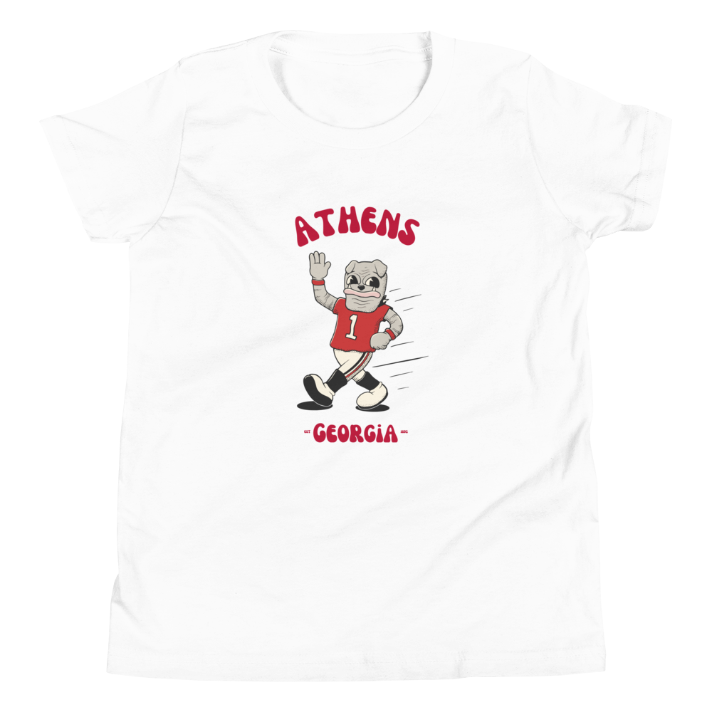 Athens Georgia Bulldogs vintage youth t-shirt - white front