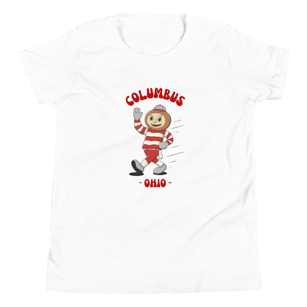 Columbus Ohio State Buckeyes vintage youth t-shirt - white front