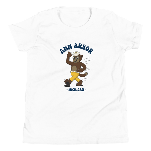 Ann Arbor Michigan Wolverines vintage youth t-shirt - white front