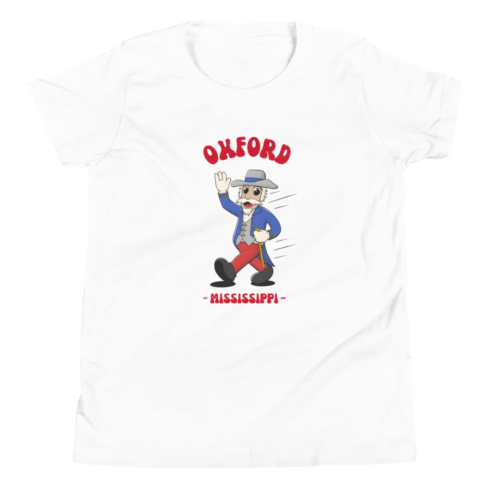 Oxford Ole Miss Rebels vintage youth t-shirt - white front