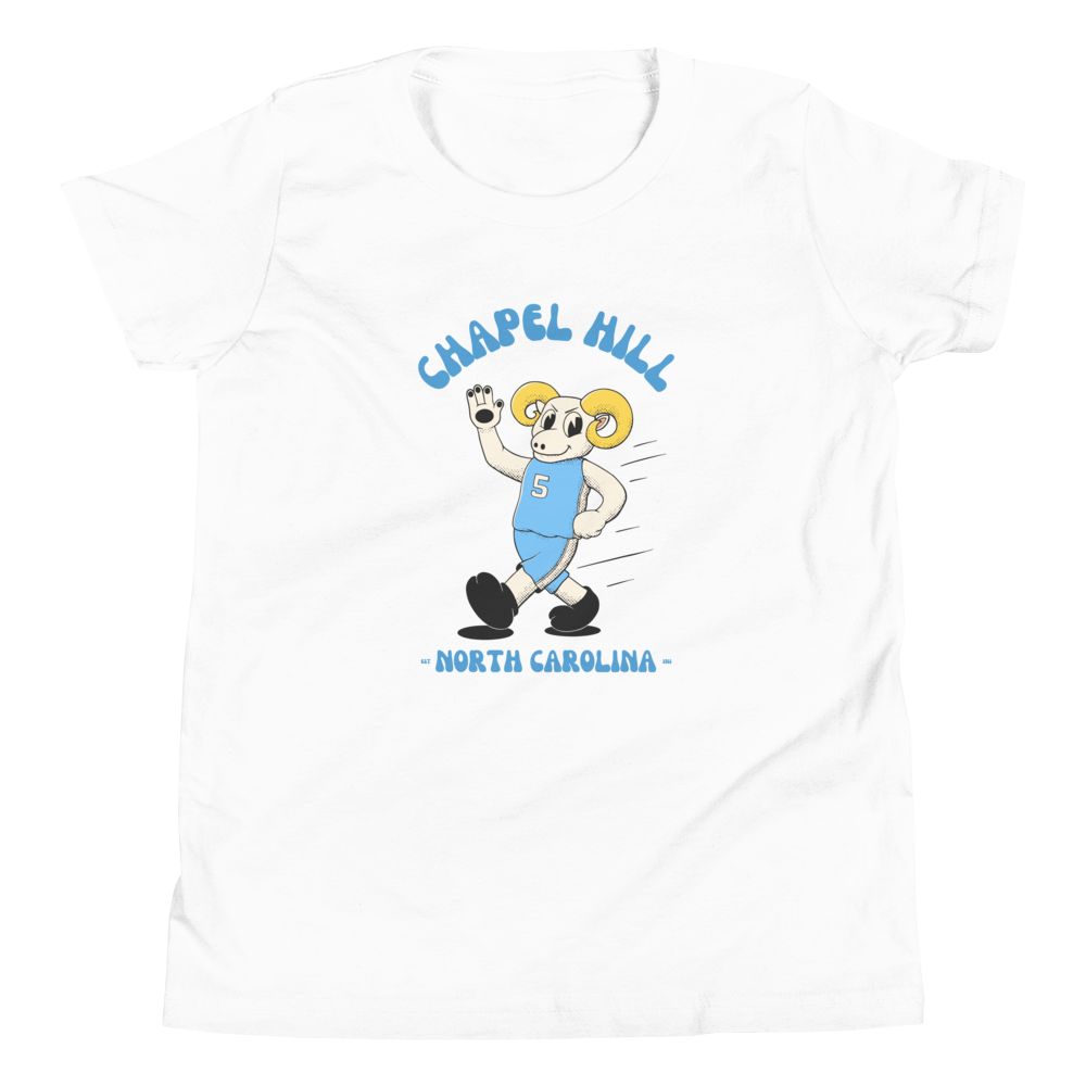 Chapel Hill North Carolina Tar Heels vintage youth t-shirt - white front