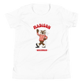 Madison Wisconsin Badgers vintage youth t-shirt - white front