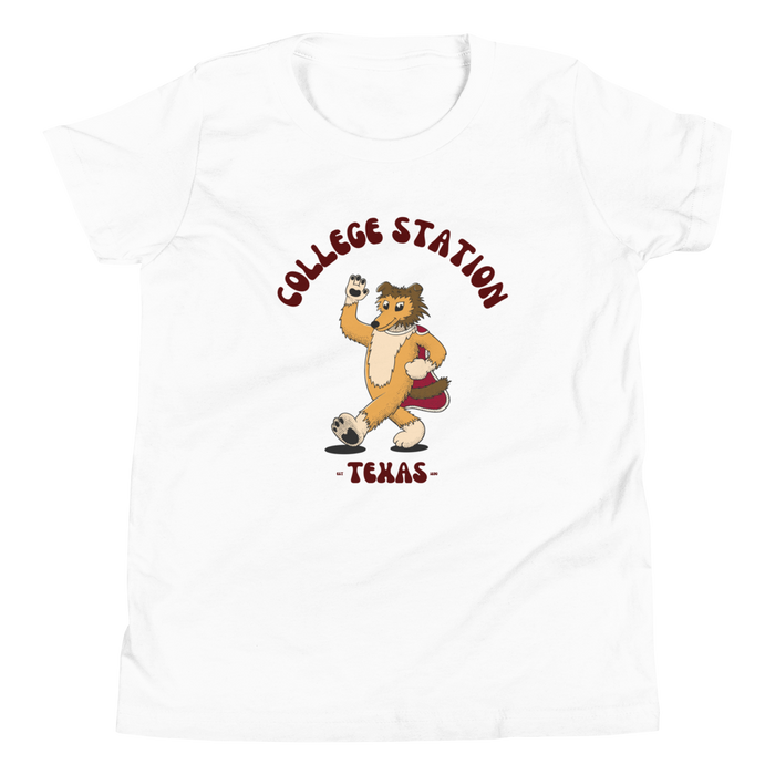College Station Texas A&M Aggies vintage youth t-shirt - white front