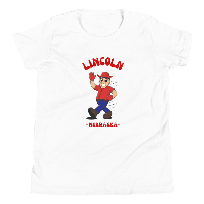 Lincoln Nebraska Cornhuskers vintage youth t-shirt - white front