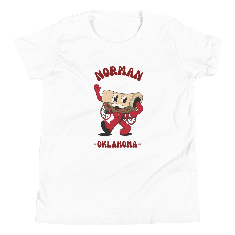Norman Oklahoma Sooners vintage youth t-shirt - white front